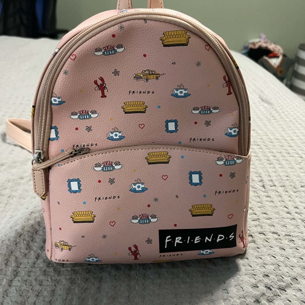 Loungefly Pink and Black Friends Bag